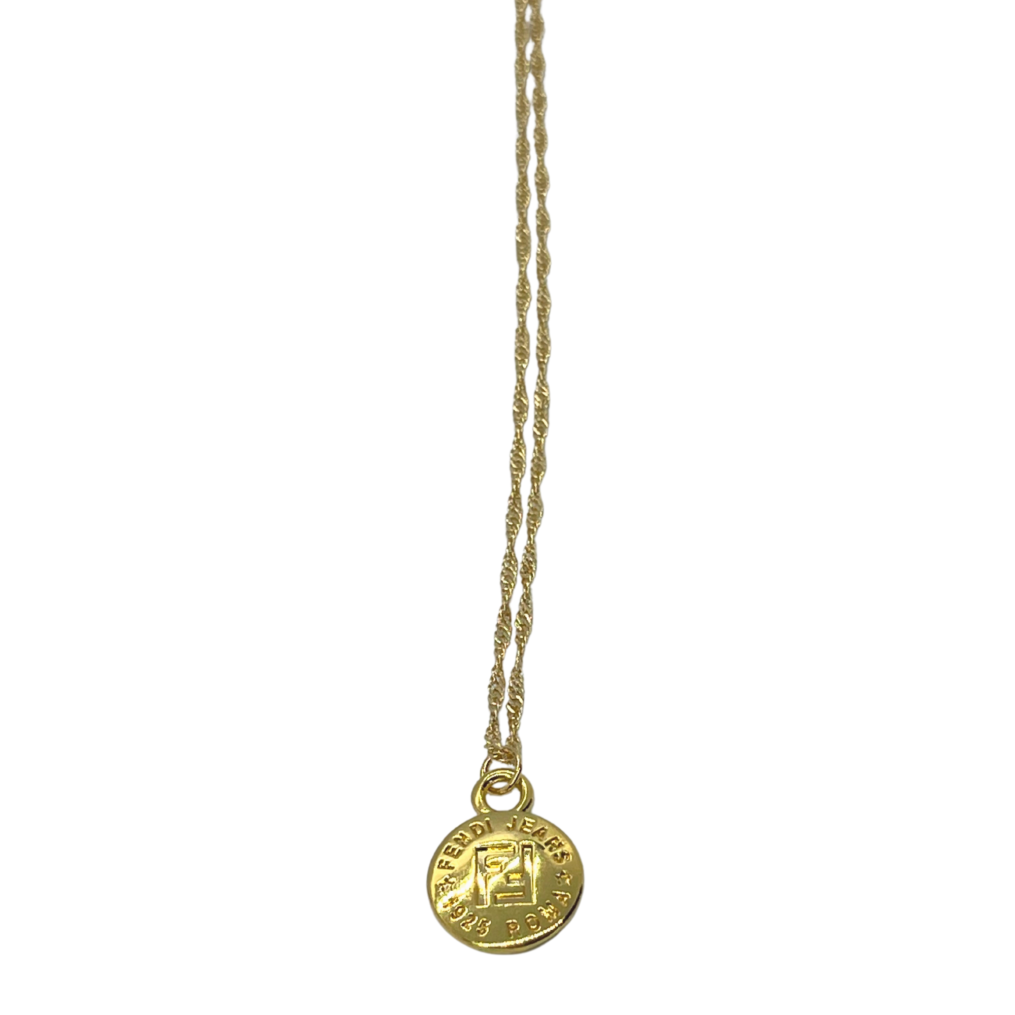 Fendi coin necklace on sale