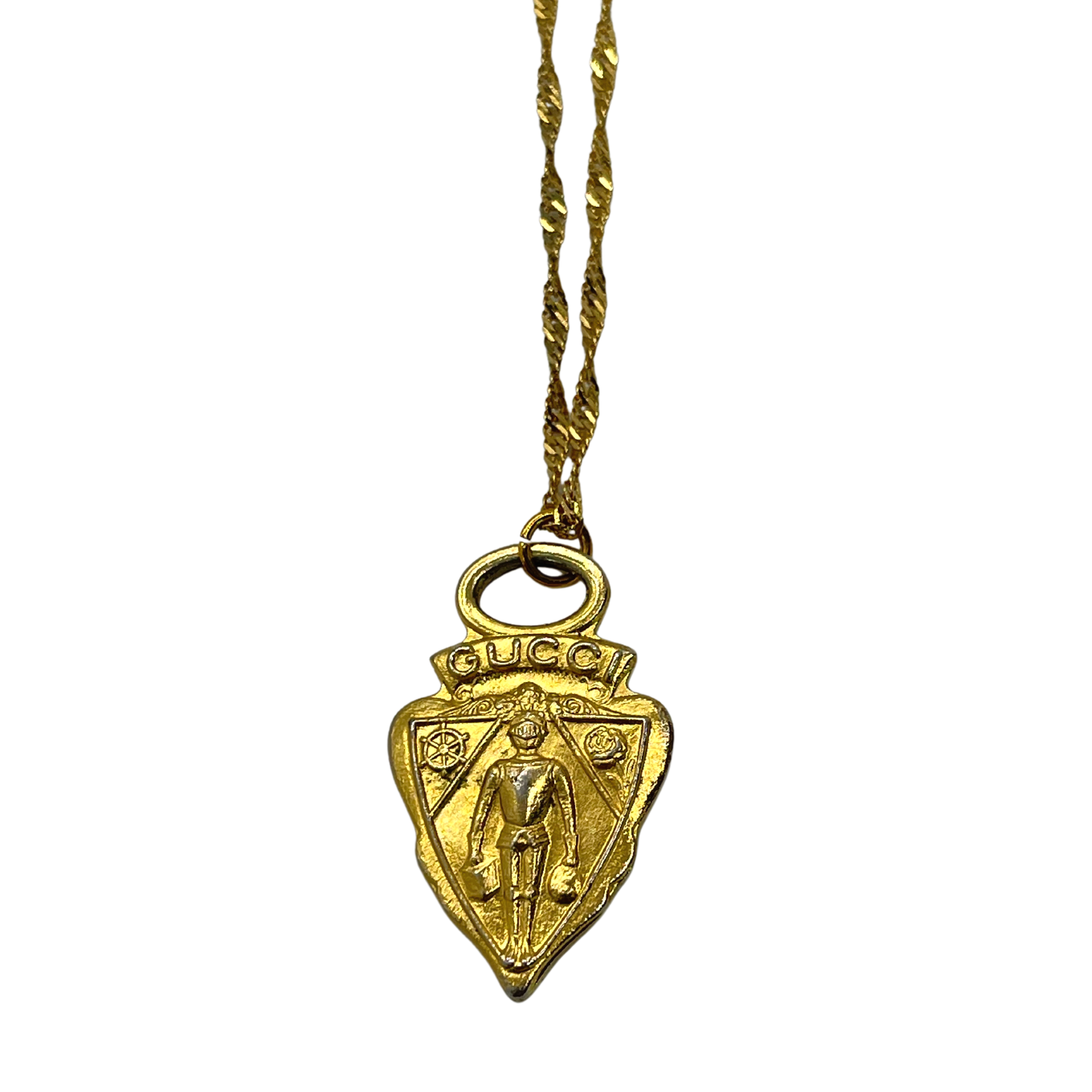 Gucci knight hot sale pendant