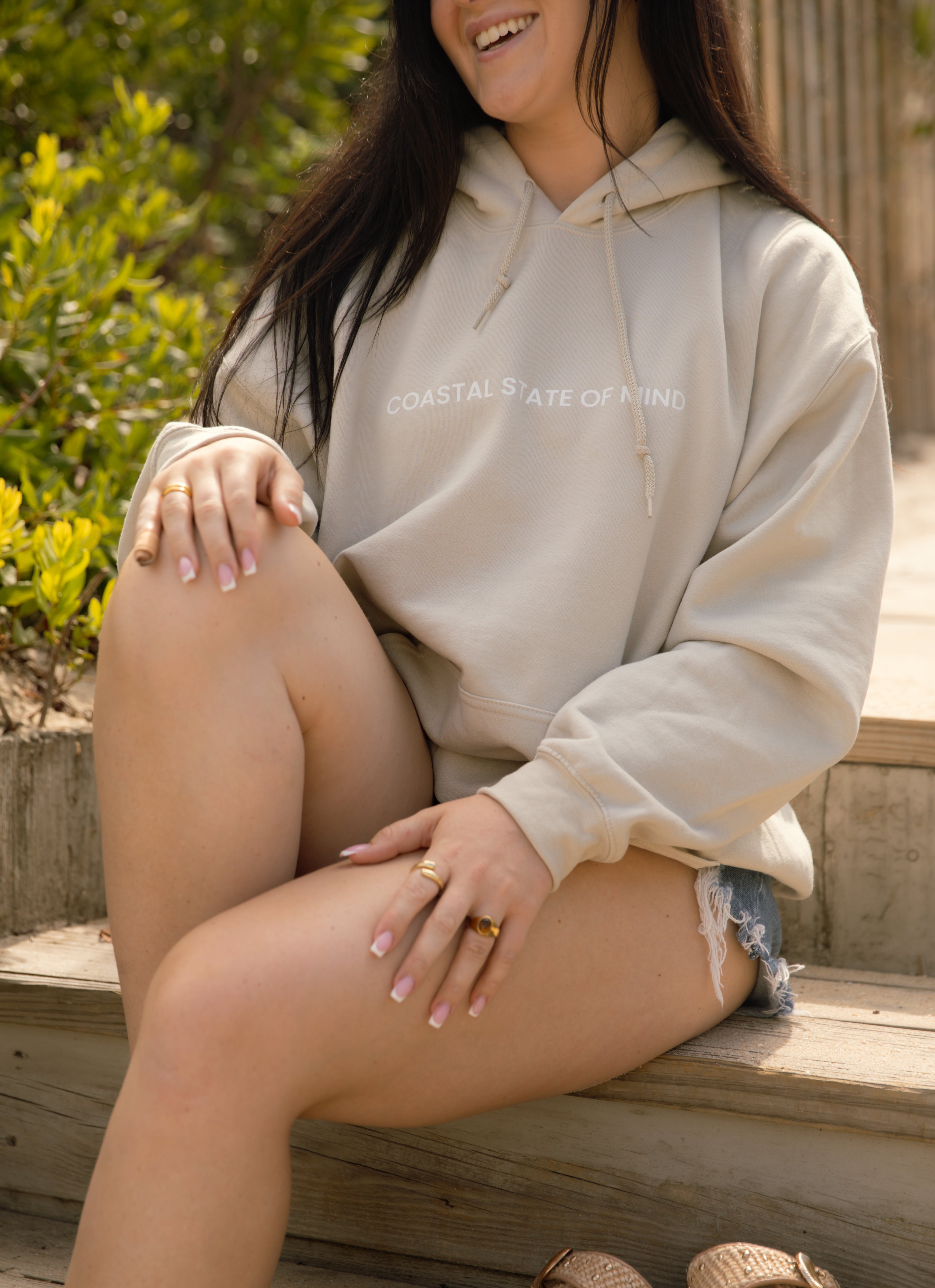 COASTAL STATE OF MIND DRAWSTRING HOODIE