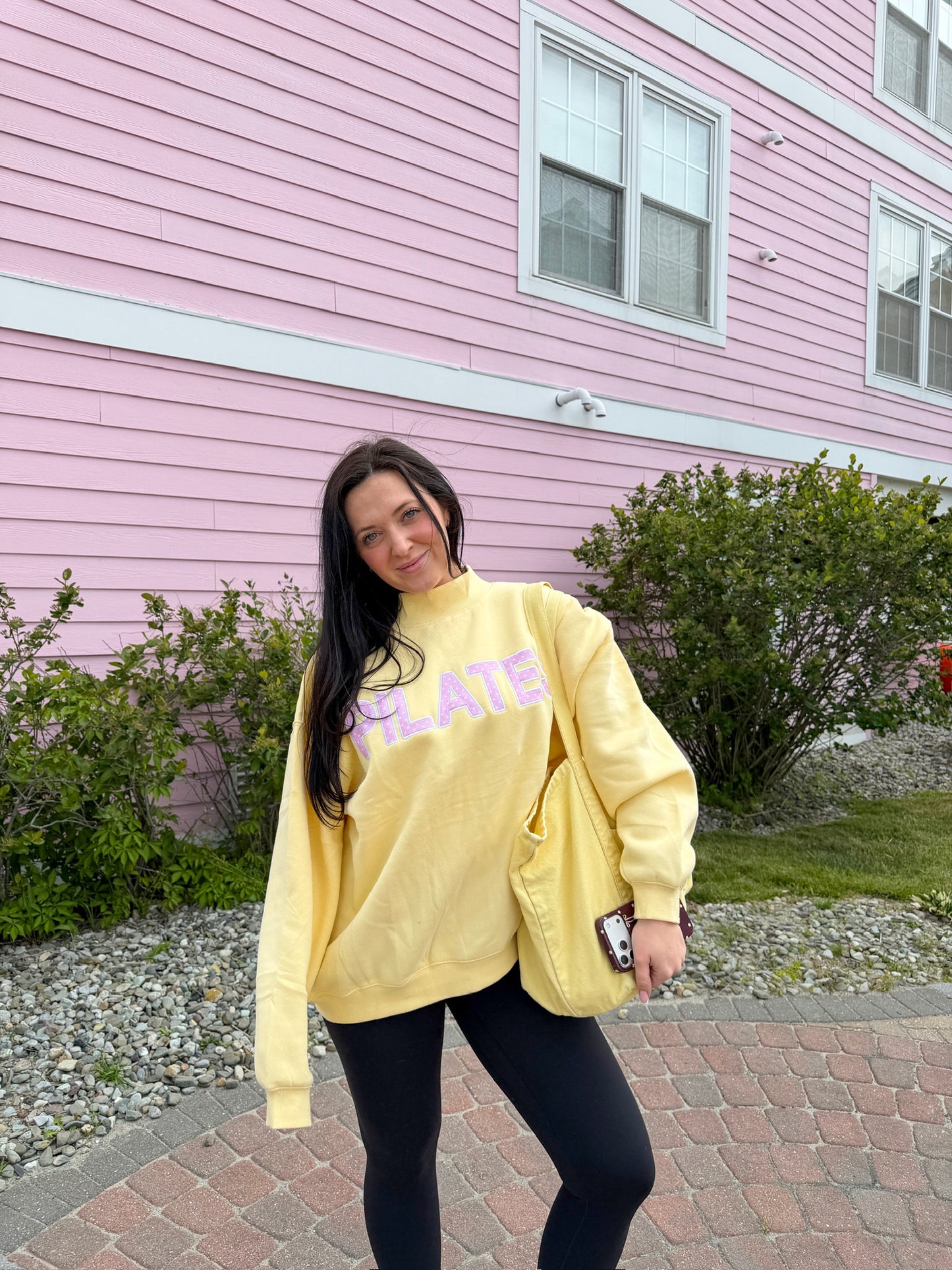 Pilates Polka Dot Mockneck
