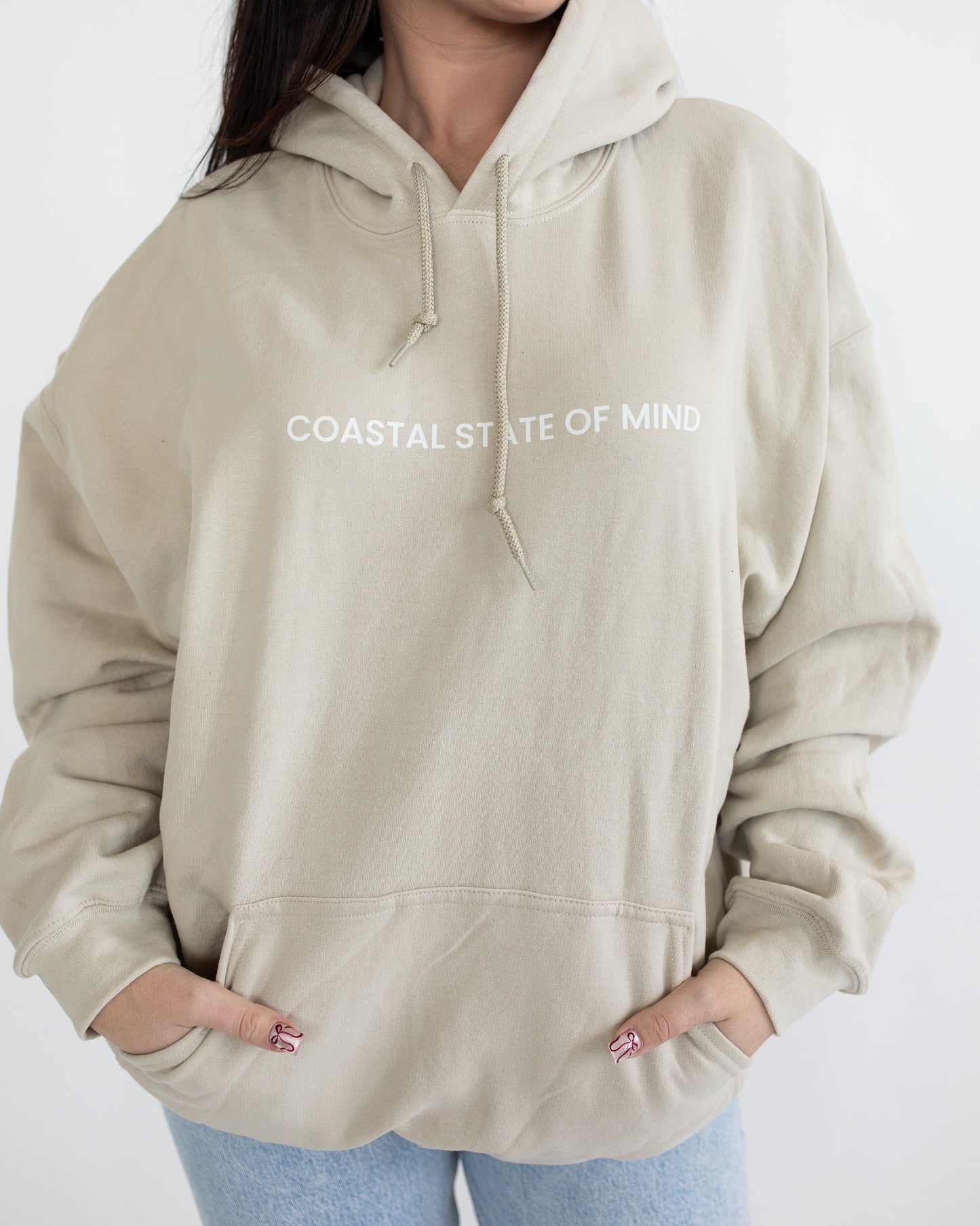 COASTAL STATE OF MIND DRAWSTRING HOODIE