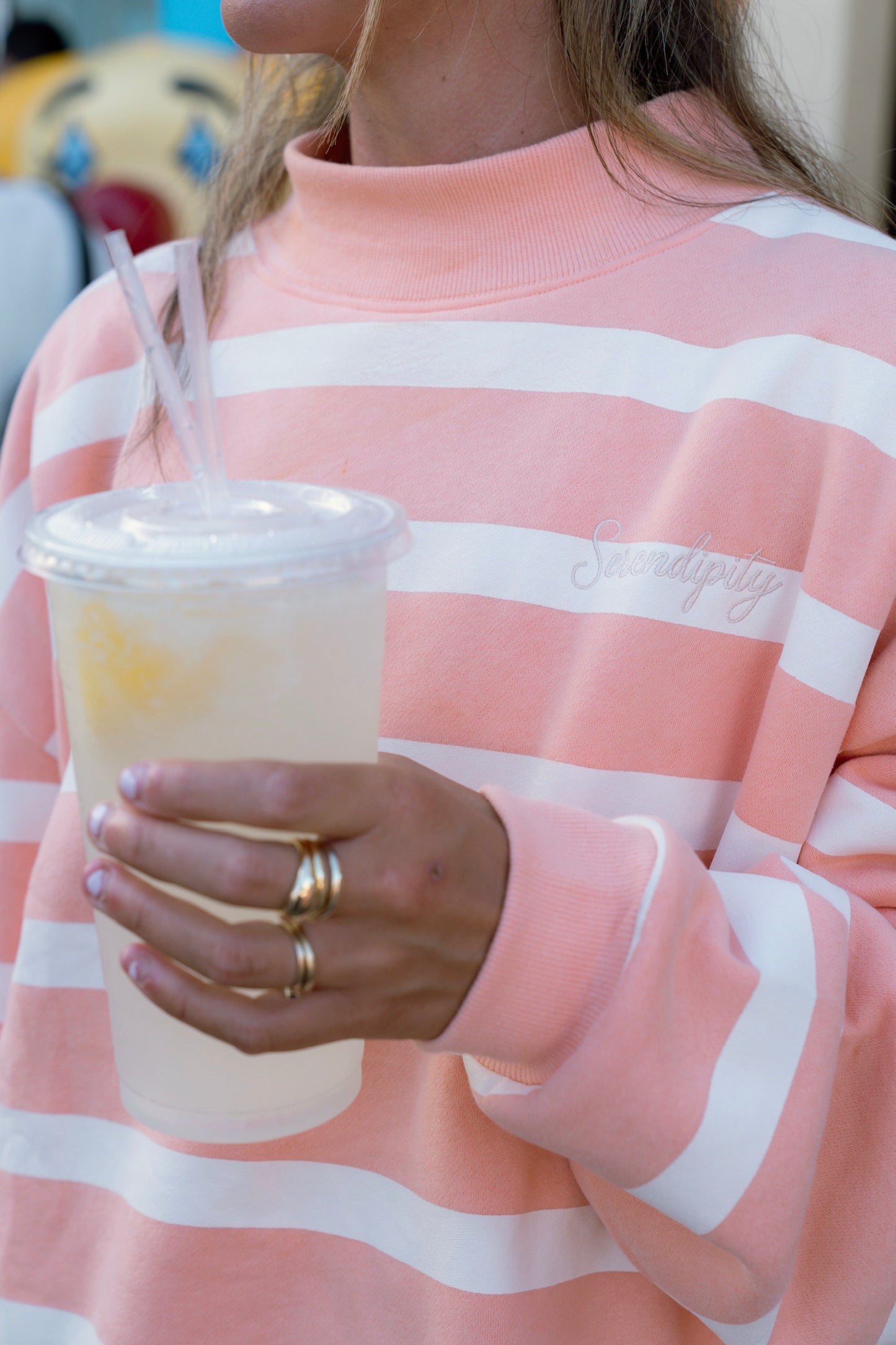 Creamsicle Mockneck