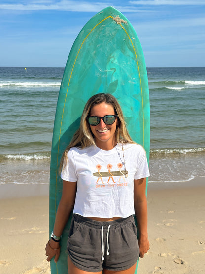 DOWN THE SHORE CROP TEE