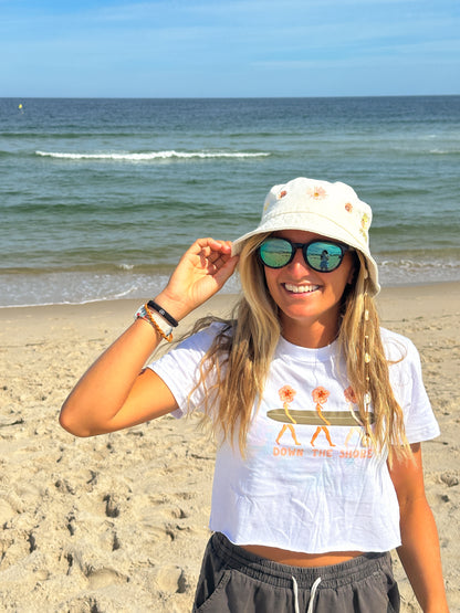 DOWN THE SHORE CROP TEE