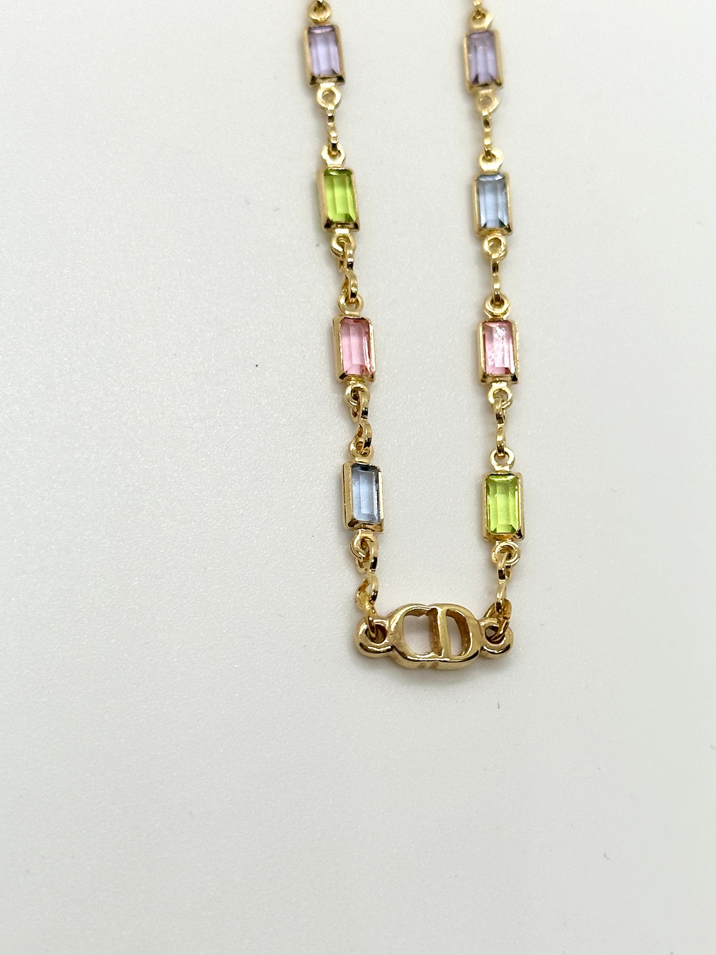 Authentic Dior Multi-Colored Chain | Reworked 16" Necklace