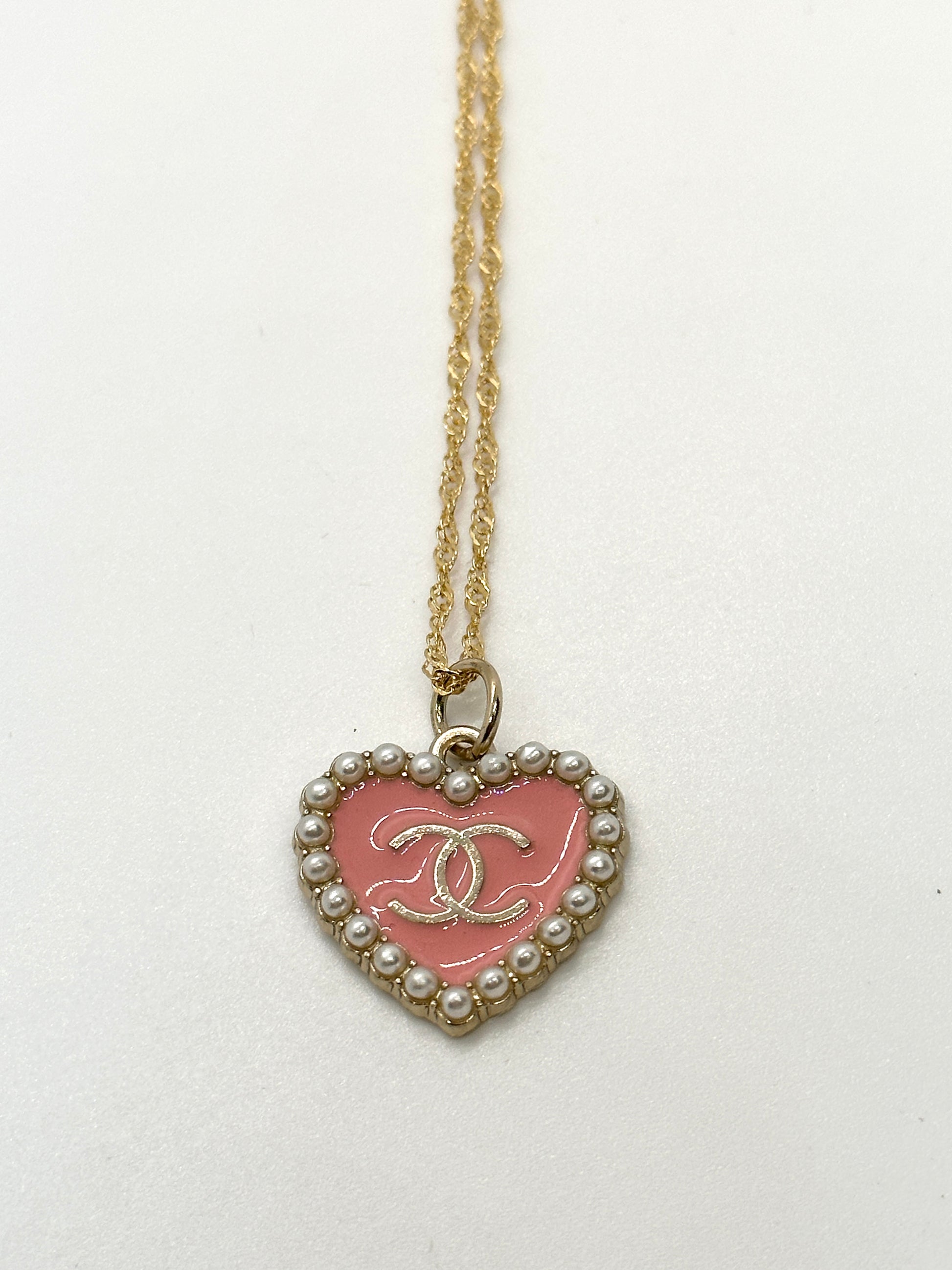 Authentic Chanel Faux-Pearl Pink Pendant  Reworked 16 Necklace –  Serendipity Designs
