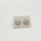 Authentic Chanel Buttons | Repurposed White and Gold Earring Set