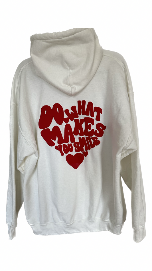 DO WHAT MAKES YOU SMILE DRAWSTRING HOODIE
