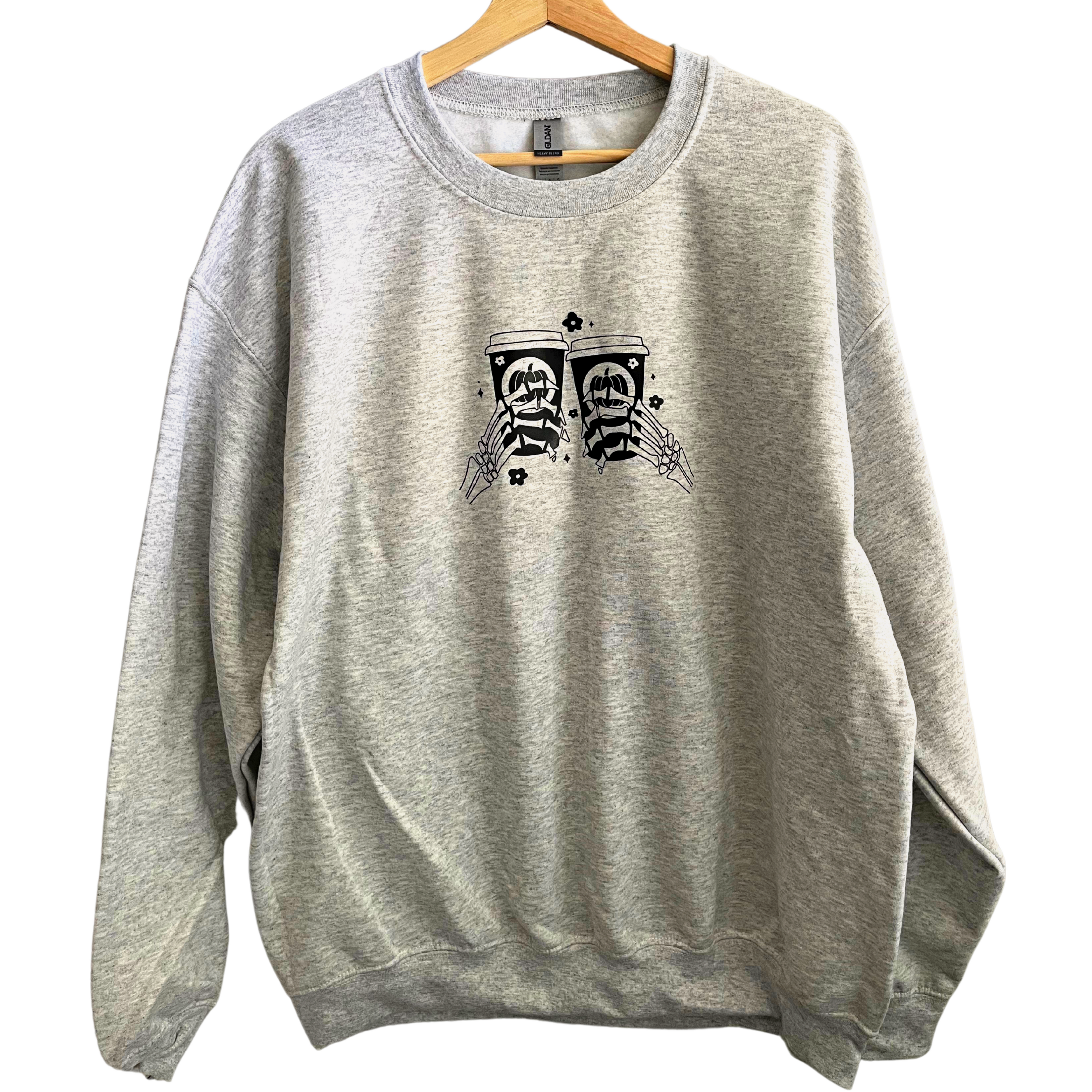 DEADLY COFFEE GREY CREWNECK