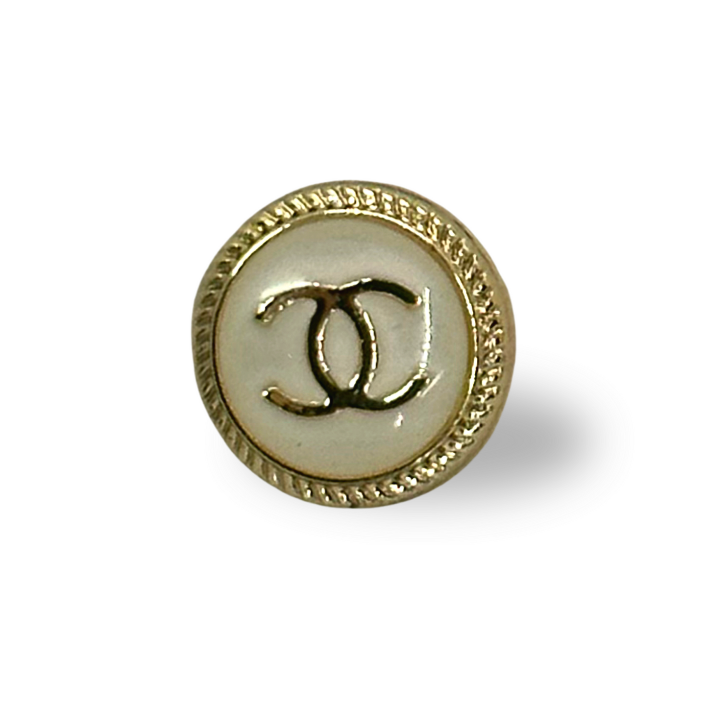 Authentic Chanel Button | Reworked Gold Earring Set