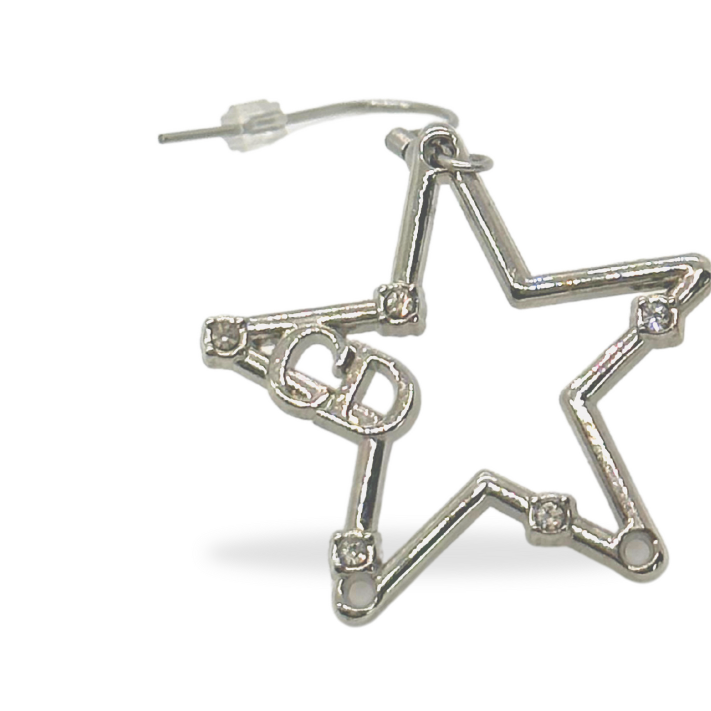 Authentic Dior Star Pendants | Reworked Gold & Silver Earring Set