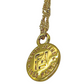 Authentic Fendi Zipper Pull | Reworked Gold 14.5" Necklace
