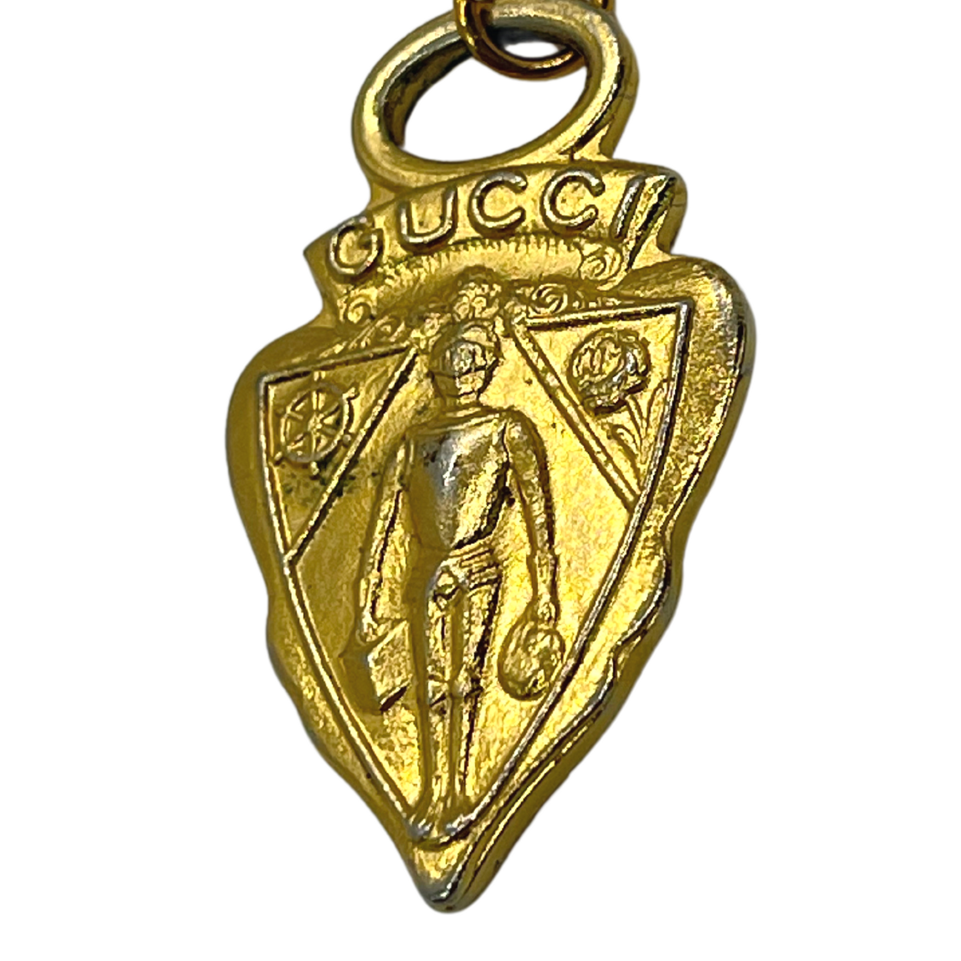 Authentic Gucci 'Man of Honor' Pendant | Reworked Gold 15" Necklace