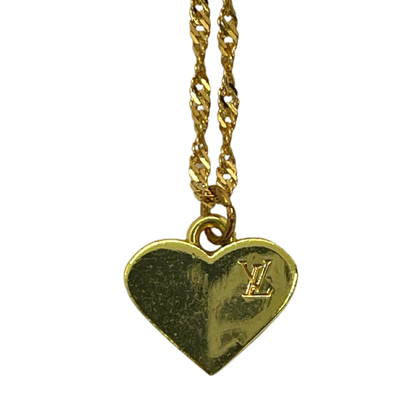 Louis Vuitton, Jewelry, Louis Vuitton Authentic Gold Heart Choker  Necklace