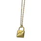 Authentic Louis Vuitton LV Lock Pendant | Reworked Gold 16" Necklace