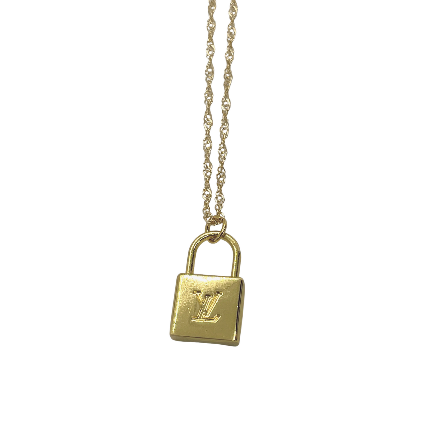 Authentic Louis Vuitton Heart Pendant | Reworked Gold 16.5 Necklace