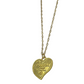 Authentic Prada Heart Pendant | Reworked Gold 15.5" Necklace