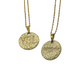 Authentic YSL Double-Sided Pendant  | Reworked Gold 17" Necklace