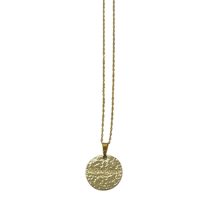 Authentic YSL Double-Sided Pendant  | Reworked Gold 17" Necklace